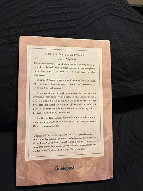 Miracles of Nature Hardcover Book - Mountain Cover (Blue, Tan, Brown) - Picture 2 of 2